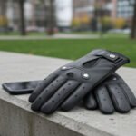 Full Finger Leather Driver Gloves | Premium Top-Grain Cowhide | Ergonomic Slip-On Utility & Driving Gear