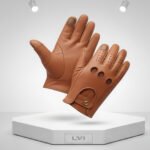 Open-Finger Leather Driver Gloves | Premium Grain Leather, High-Dexterity & Maximum Ventilation | Classic Trucker & Biker Style