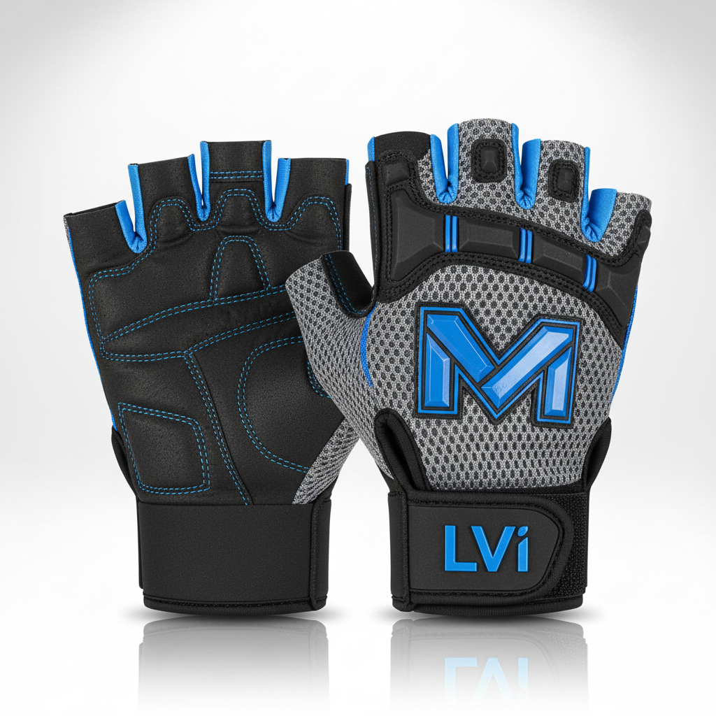 Gemini_Generated_Image_2s89nr2s89nr2s89 Multi-Sport Half-Finger Performance Gloves | Breathable Mesh & Leather Grip | Custom OEM Bulk Export - Image 1