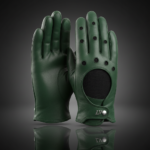 Full Finger Leather Driver Gloves | Premium Top-Grain Cowhide | Ergonomic Slip-On Utility & Driving Gear