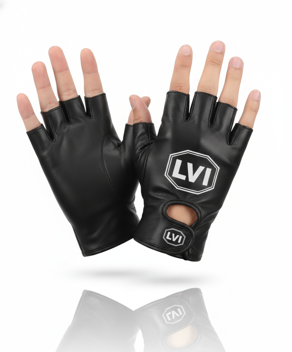 Gemini_Generated_Image_7kwxz7kwxz7kwxz7 Open-Finger Leather Driver Gloves | Premium Grain Leather, High-Dexterity & Maximum Ventilation | Classic Trucker & Biker Style - Image 1