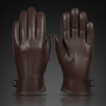 Full Finger Leather Driver Gloves | Premium Top-Grain Cowhide | Ergonomic Slip-On Utility & Driving Gear