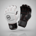 Professional Open-Palm MMA Grappling Gloves | Top-Grain Leather | Impact-Resistant Padding