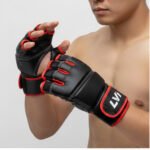 Professional Open-Palm MMA Grappling Gloves | Top-Grain Leather | Impact-Resistant Padding