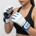 Professional Open-Palm MMA Grappling Gloves | Top-Grain Leather | Impact-Resistant Padding